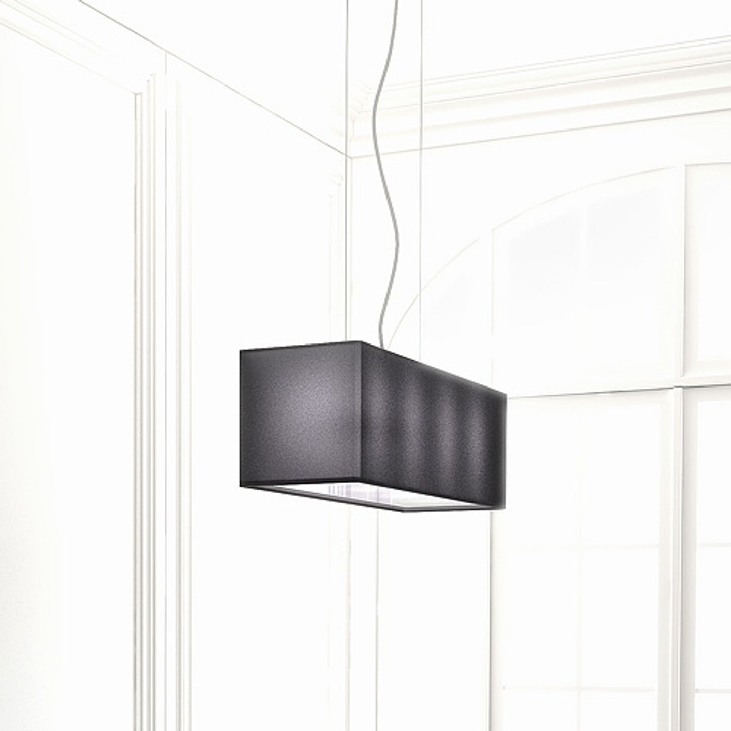 RENDL Outlet LOPE 80 pendant black matt nickel 230V LED E27 4x15W R10539 8