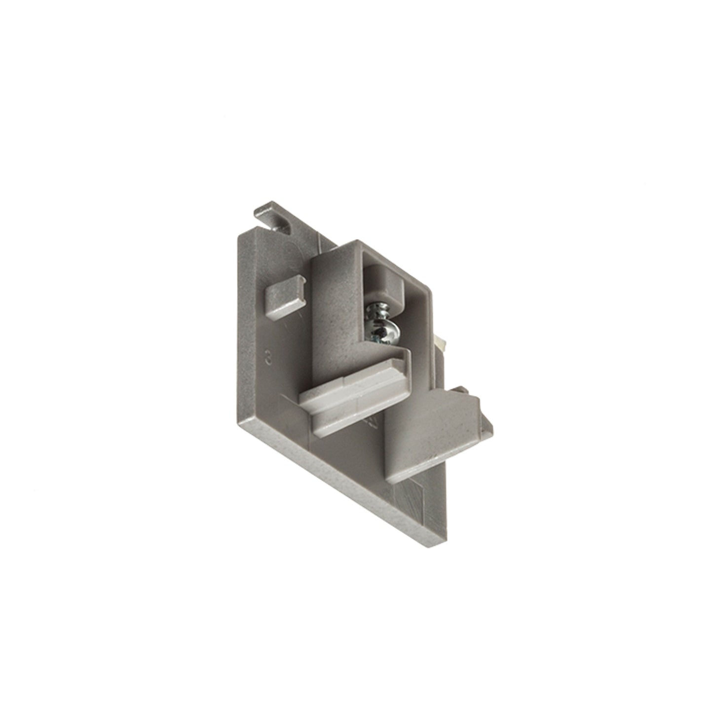 RENDL 3-circuit track system EUTRAC end cap for 3-circuit track silver grey R11309 2