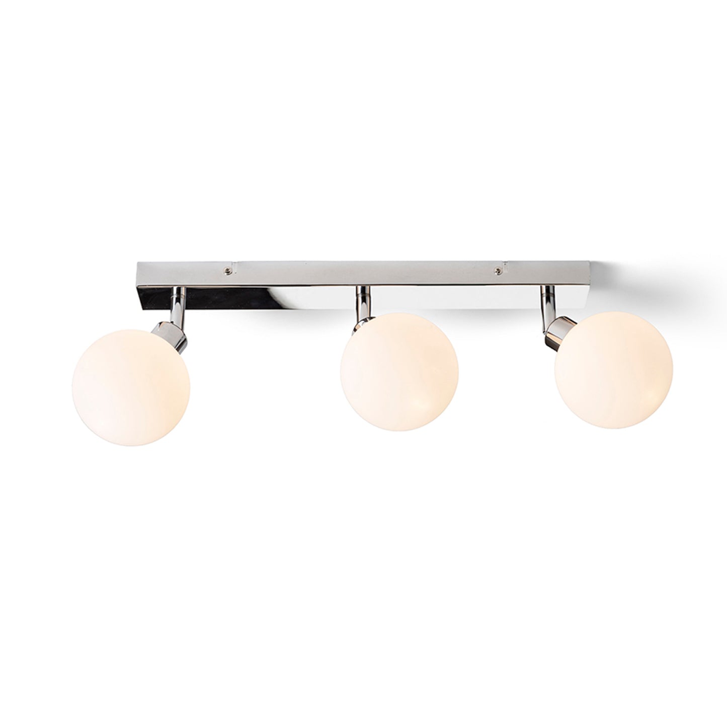 RENDL spotlight BOLLY III surface mounted opal-colored glass/chrome 230V LED G9 3x3W IP44 R13691 3