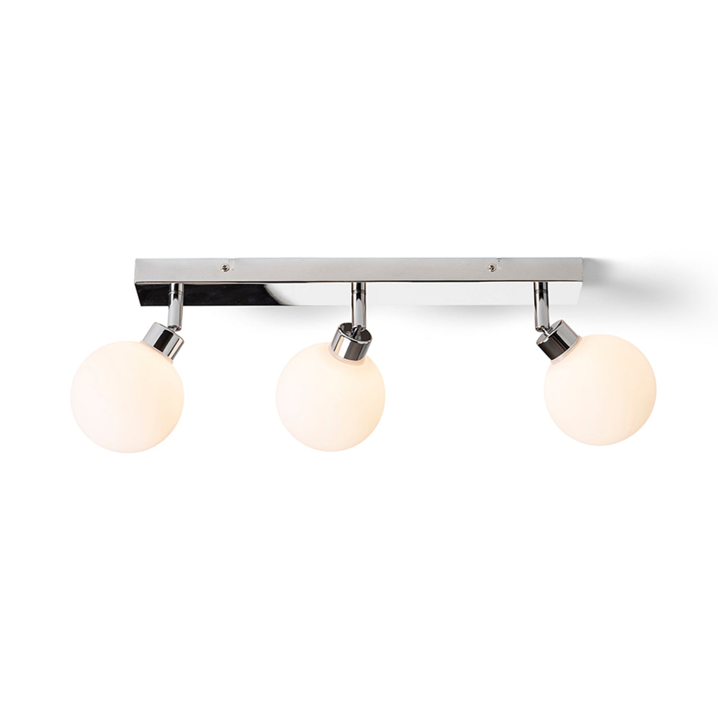 RENDL spotlight BOLLY III surface mounted opal-colored glass/chrome 230V LED G9 3x3W IP44 R13691 4