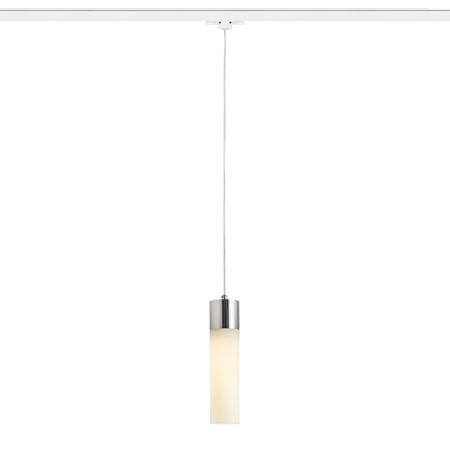 RENDL 3-circuit track system EIGHT for 3-circuit tracks pendant opal-colored glass/chrome 230V LED E27 11W R13854 1