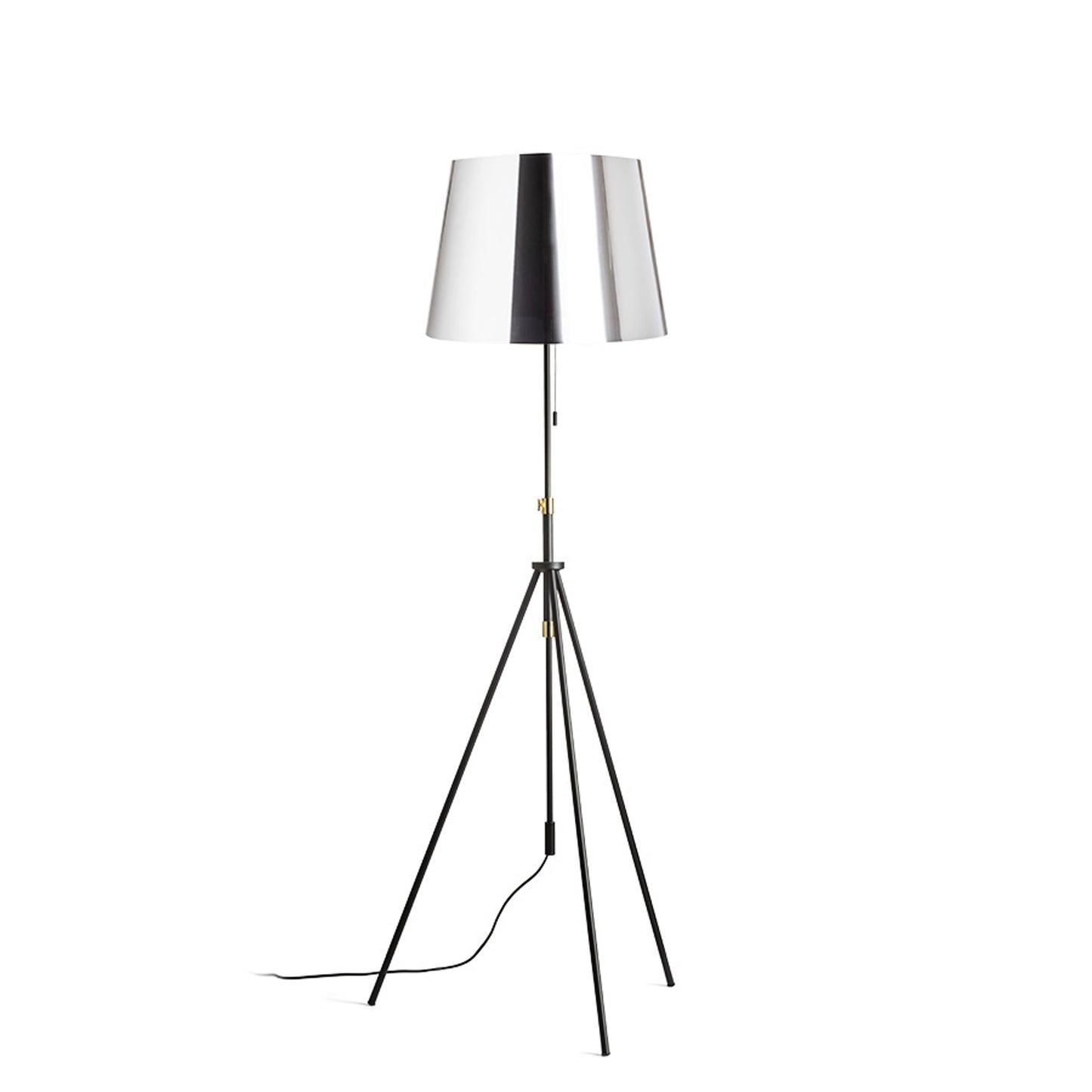 RENDL floor lamp LUTON/ILUSION floor chrome foil/black/metal 230V LED E27 15W R14065 1
