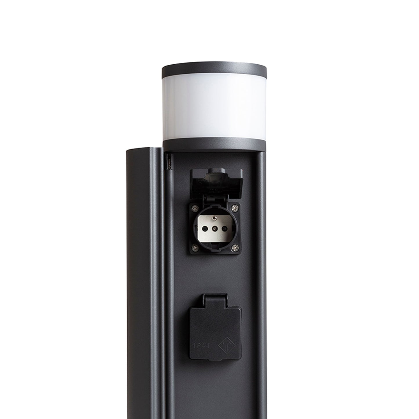 RENDL outdoor lamp JEAN 50 bollard with power sockets anthracite grey 230V LED G9 5W IP54 R14173 3