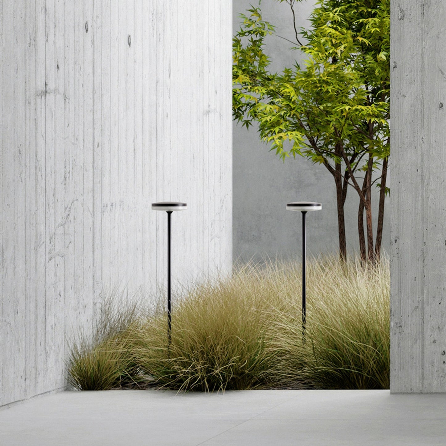 RENDL outdoor lamp SEMPLICE 80 floor / on spike black matte acrylic 230V LED 12W IP54 3000K R14195 10