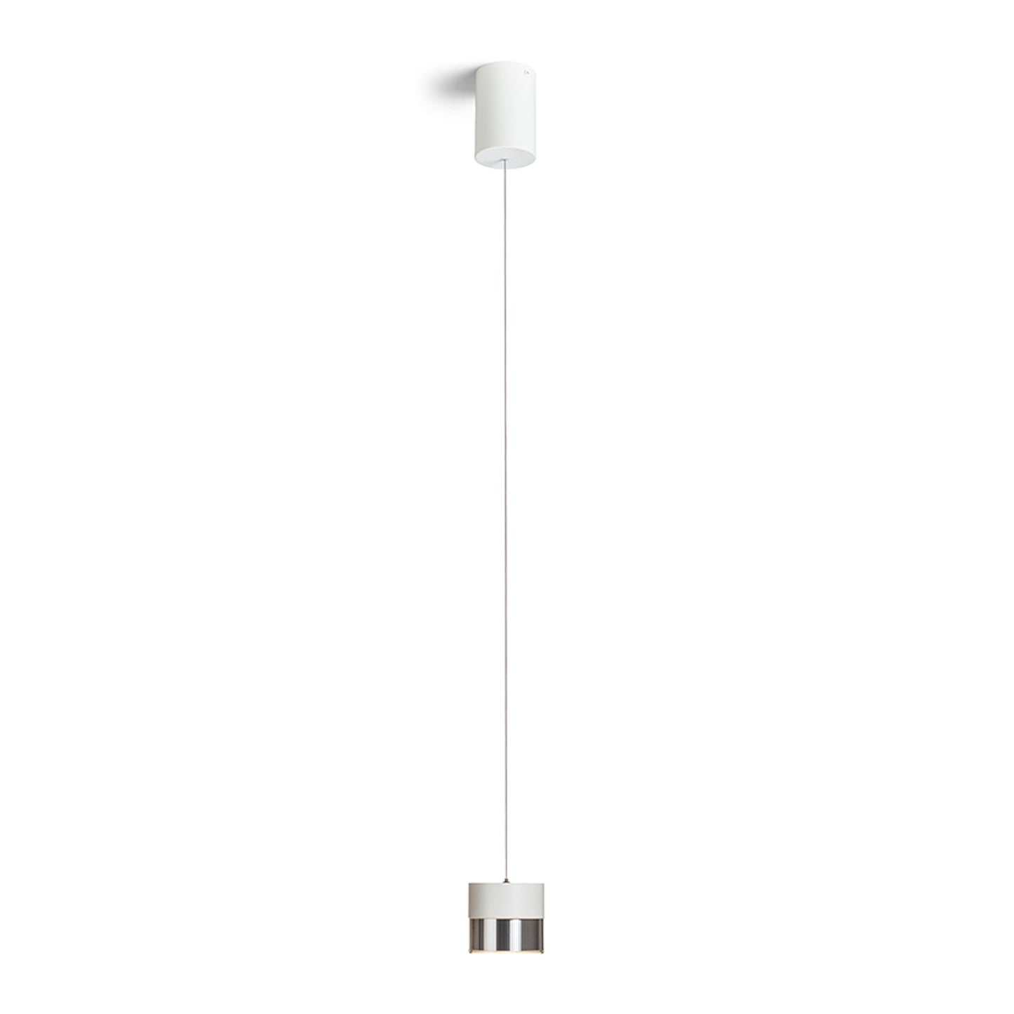 RENDL pendant lamp JUNIPER height adjustable pendant white chrome 230V LED 15W 30° 3000K R14218 1