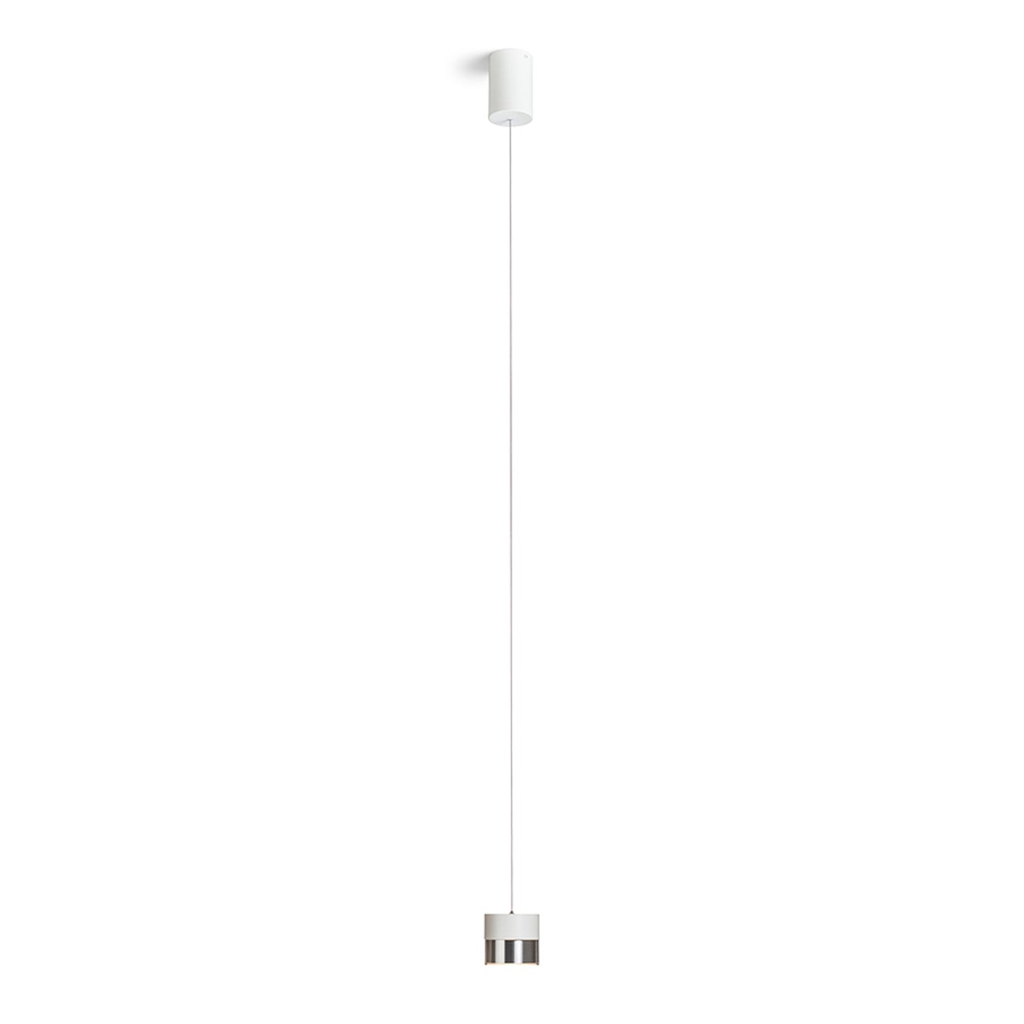 RENDL pendant lamp JUNIPER height adjustable pendant white chrome 230V LED 15W 30° 3000K R14218 3