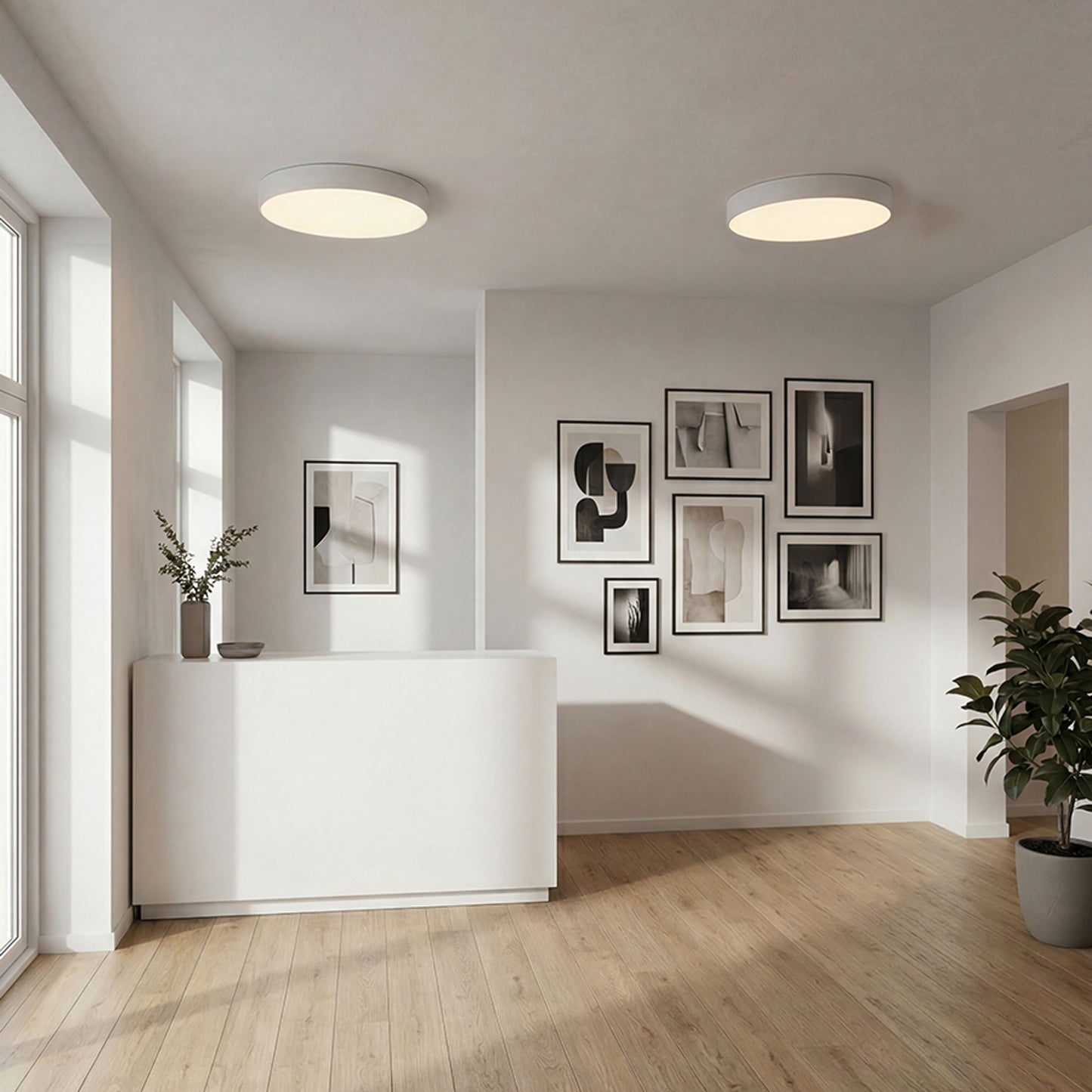 RENDL surface mounted lamp LARISA R 60 DIMM ceiling white 230V LED 100W 3000K 4000K 6500K R14363 2