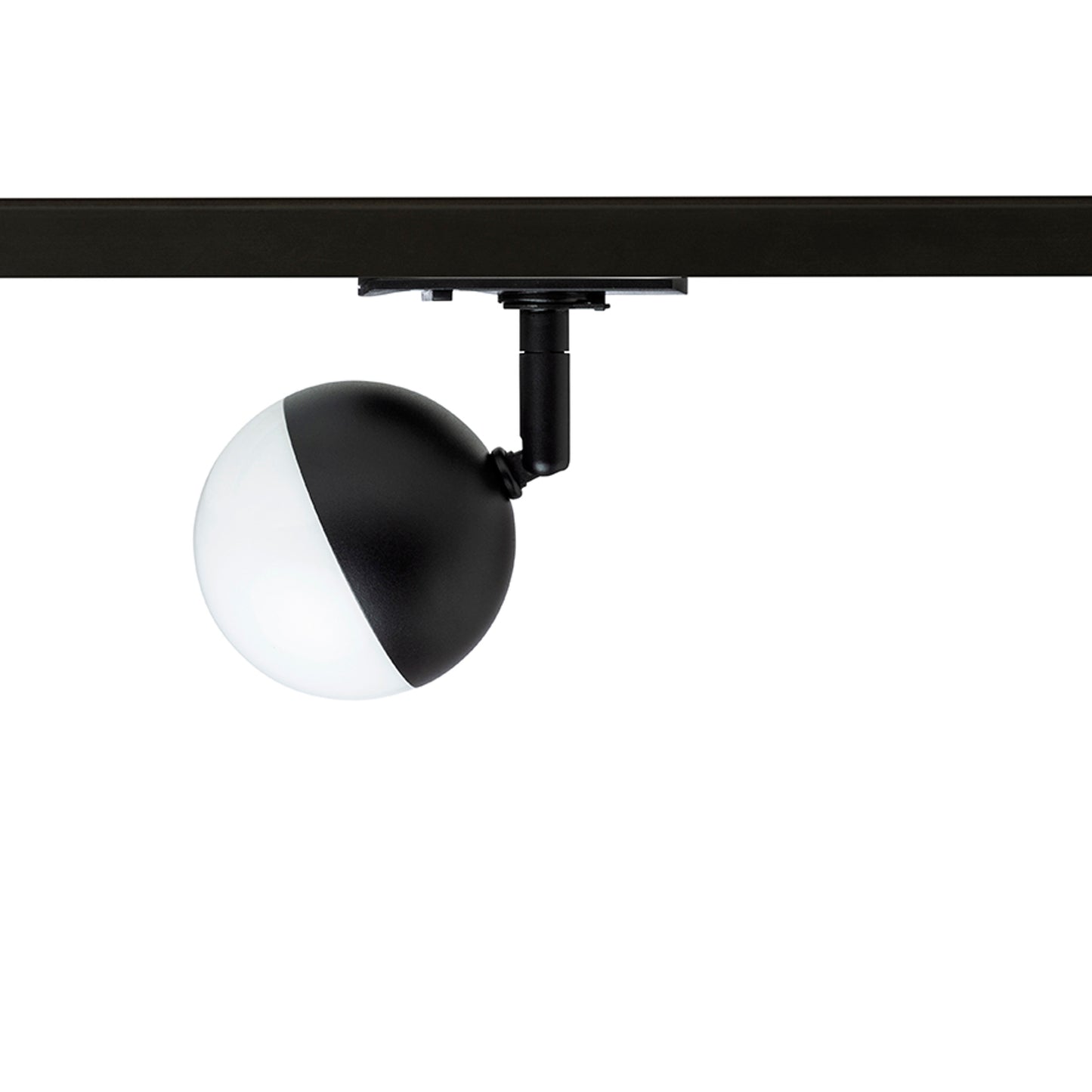 RENDL 1-circuit track system LYRA for 1-circuit tracks black frosted acrylic 230V LED 5W 3000K R14427 1