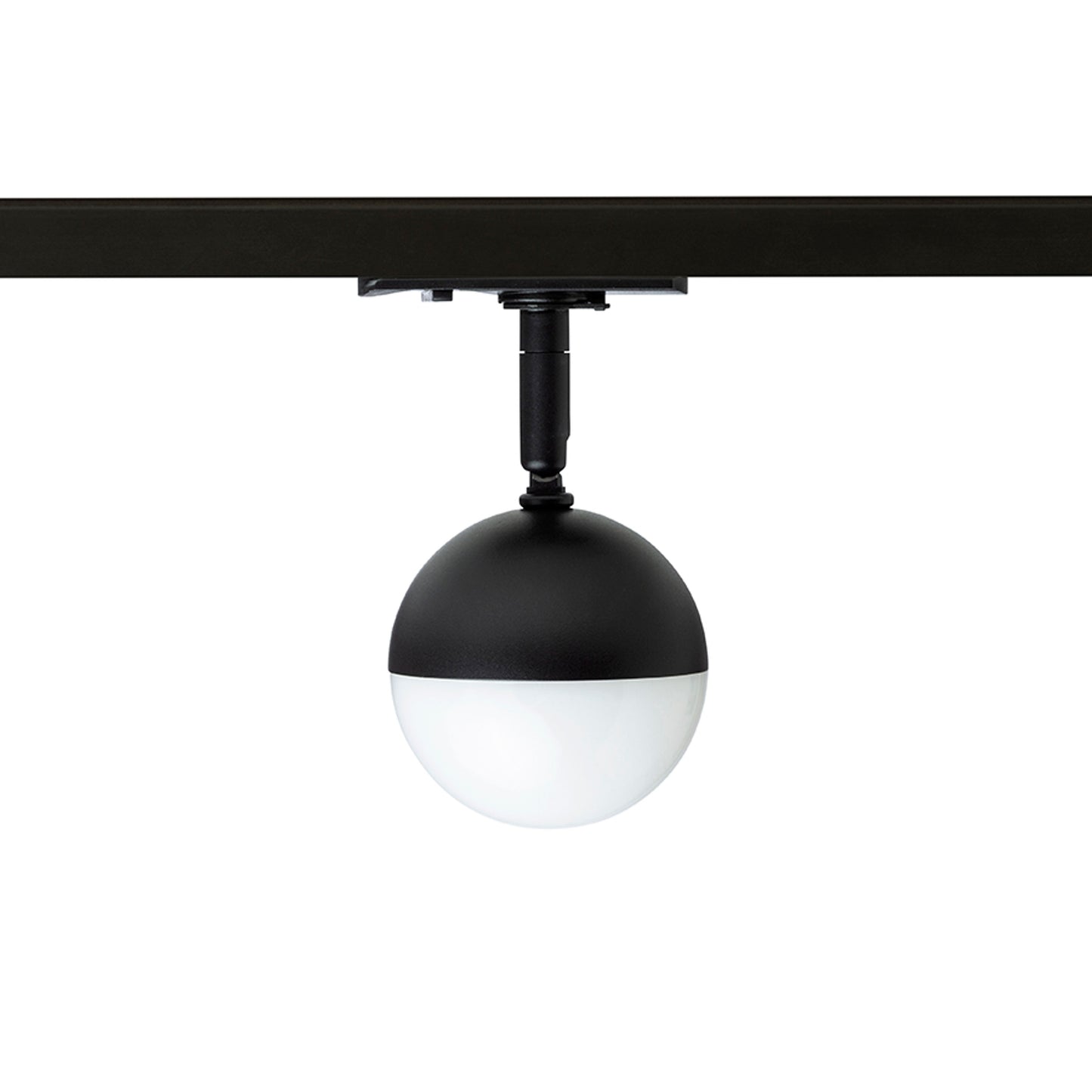 RENDL 1-circuit track system LYRA for 1-circuit tracks black frosted acrylic 230V LED 5W 3000K R14427 5