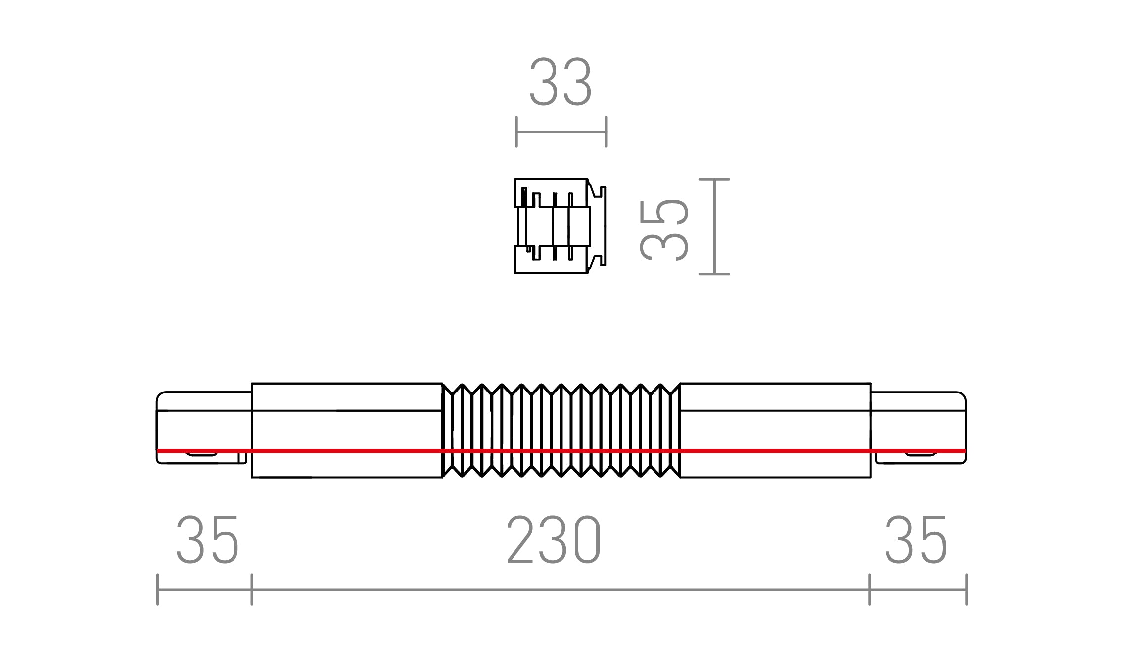 EUTRAC OHYBNÝ SPOJ - Product sketch