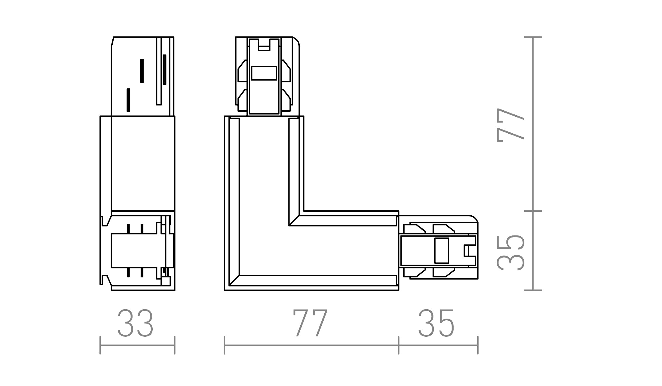 EUTRAC L SPOJ VONKAJŠÍ - Product sketch