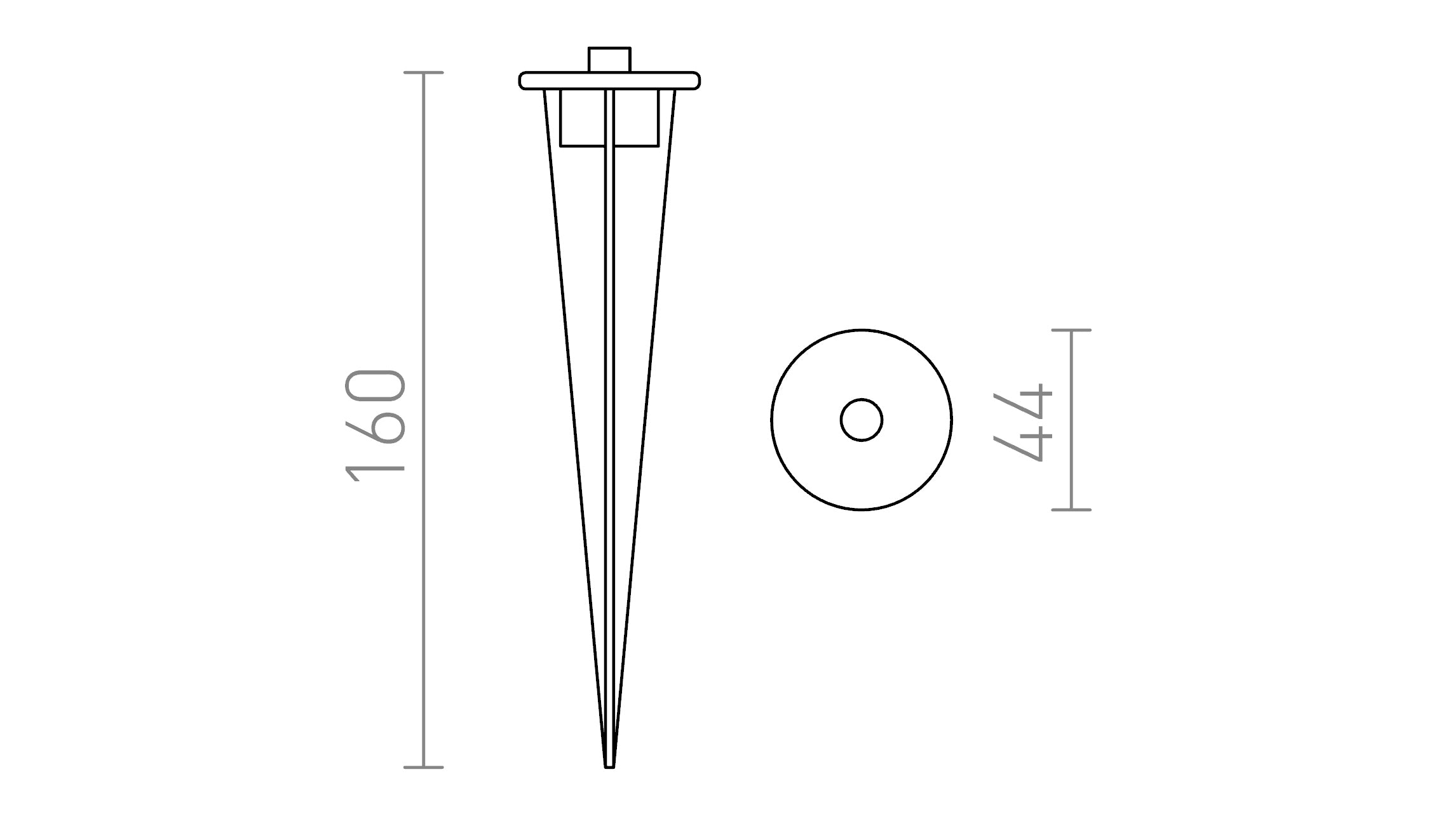 UNIVERZÁLNY BODEC - Product sketch