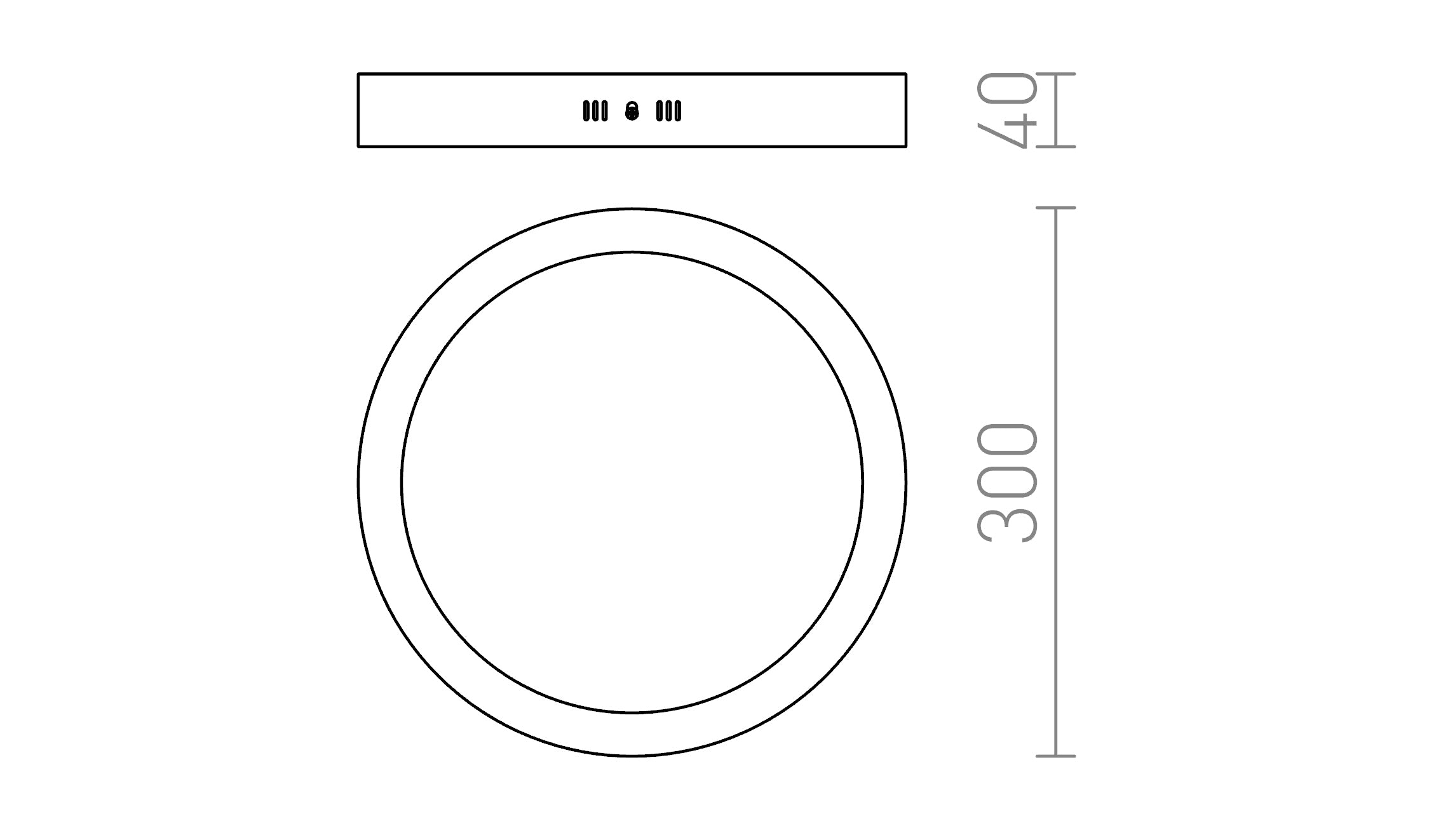 SLENDER R 30 PRISADENÁ - Product sketch