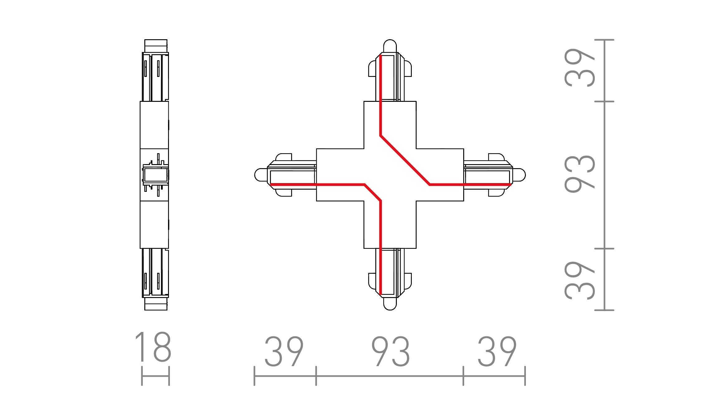 X SPOJ NA 1-OKRUH. LIŠTU - Product sketch