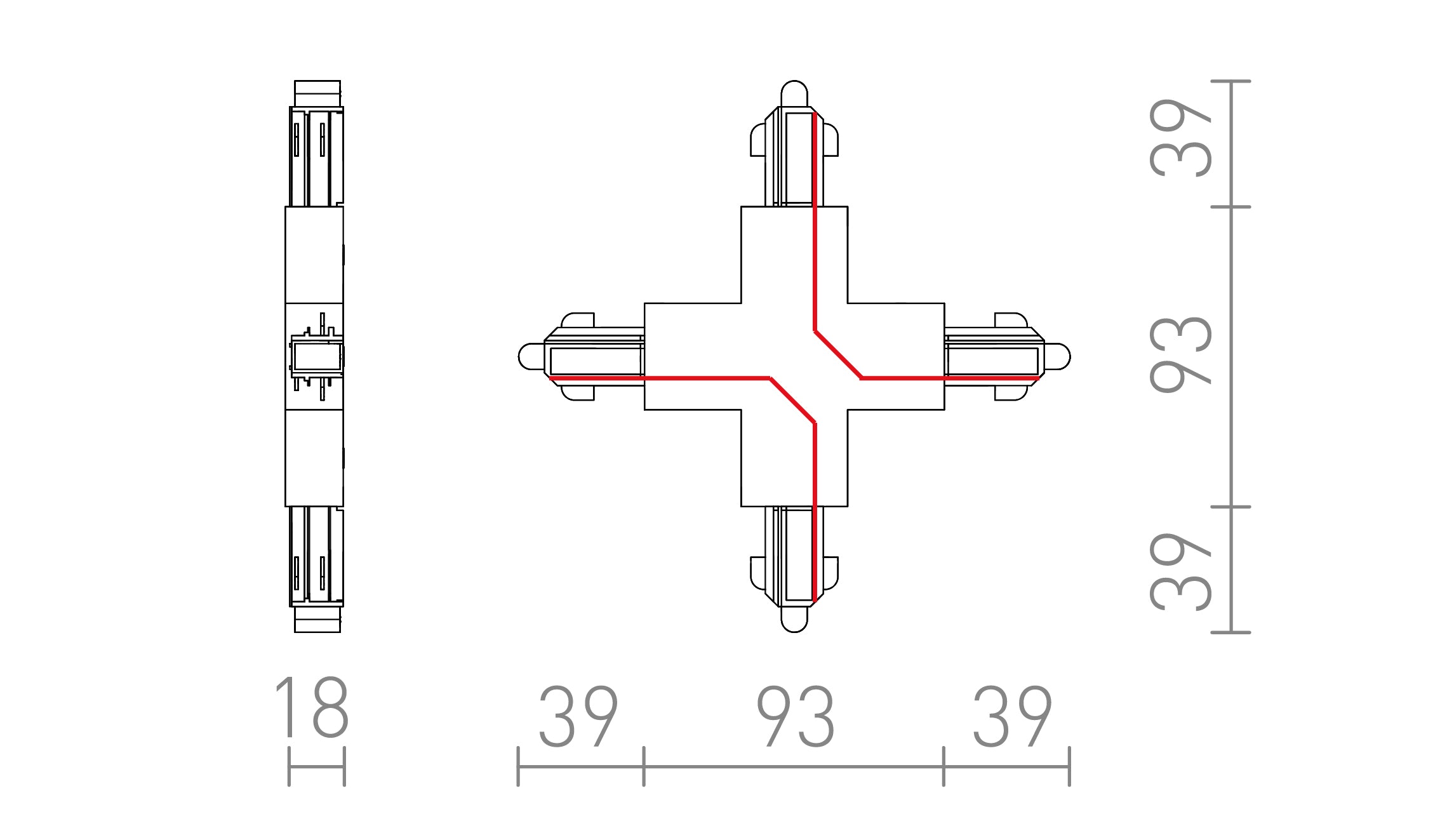 X SPOJ NA 1-OKRUH. LIŠTU - Product sketch