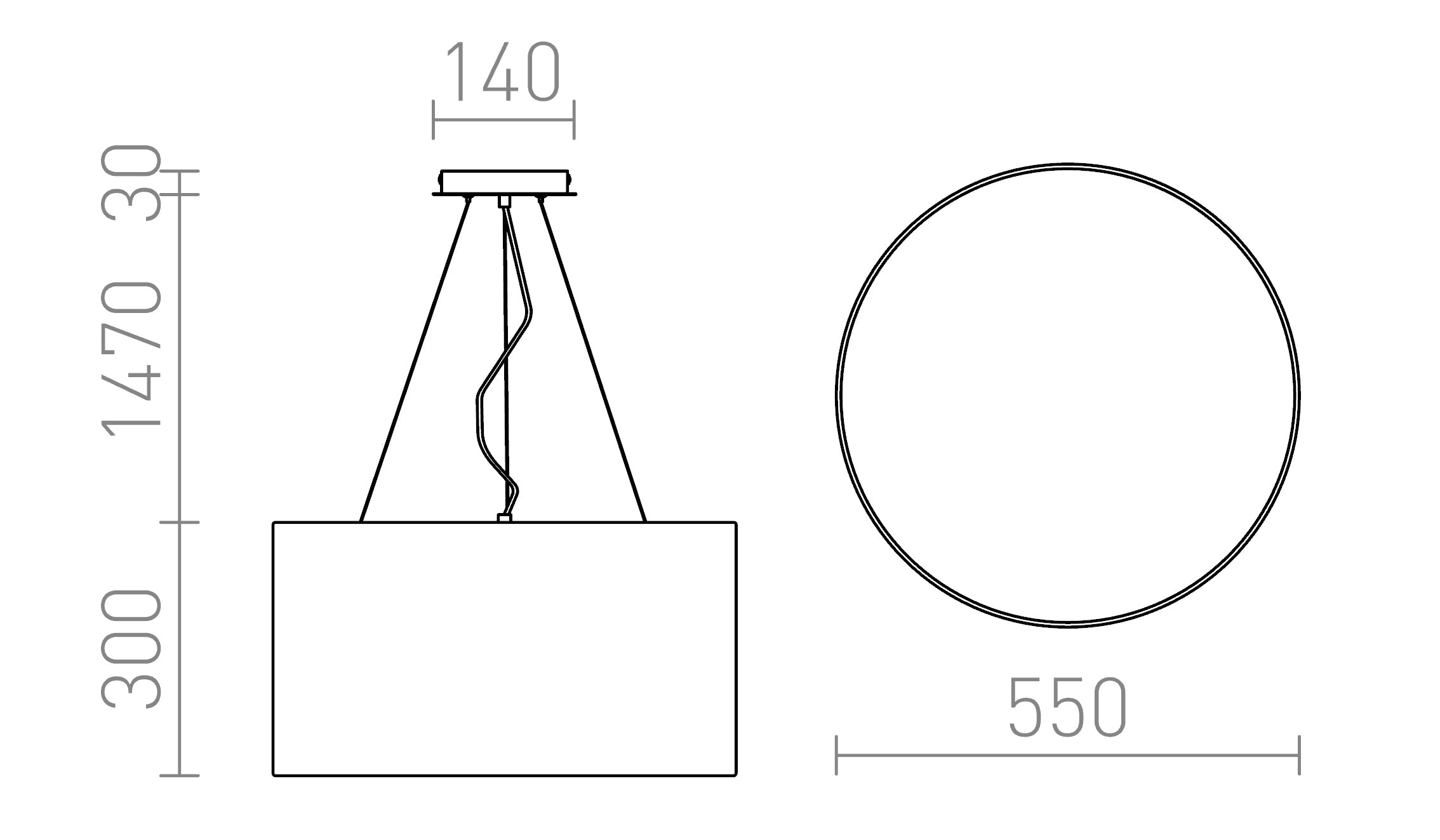 LALO ZÁVESNÁ 55 - Product sketch