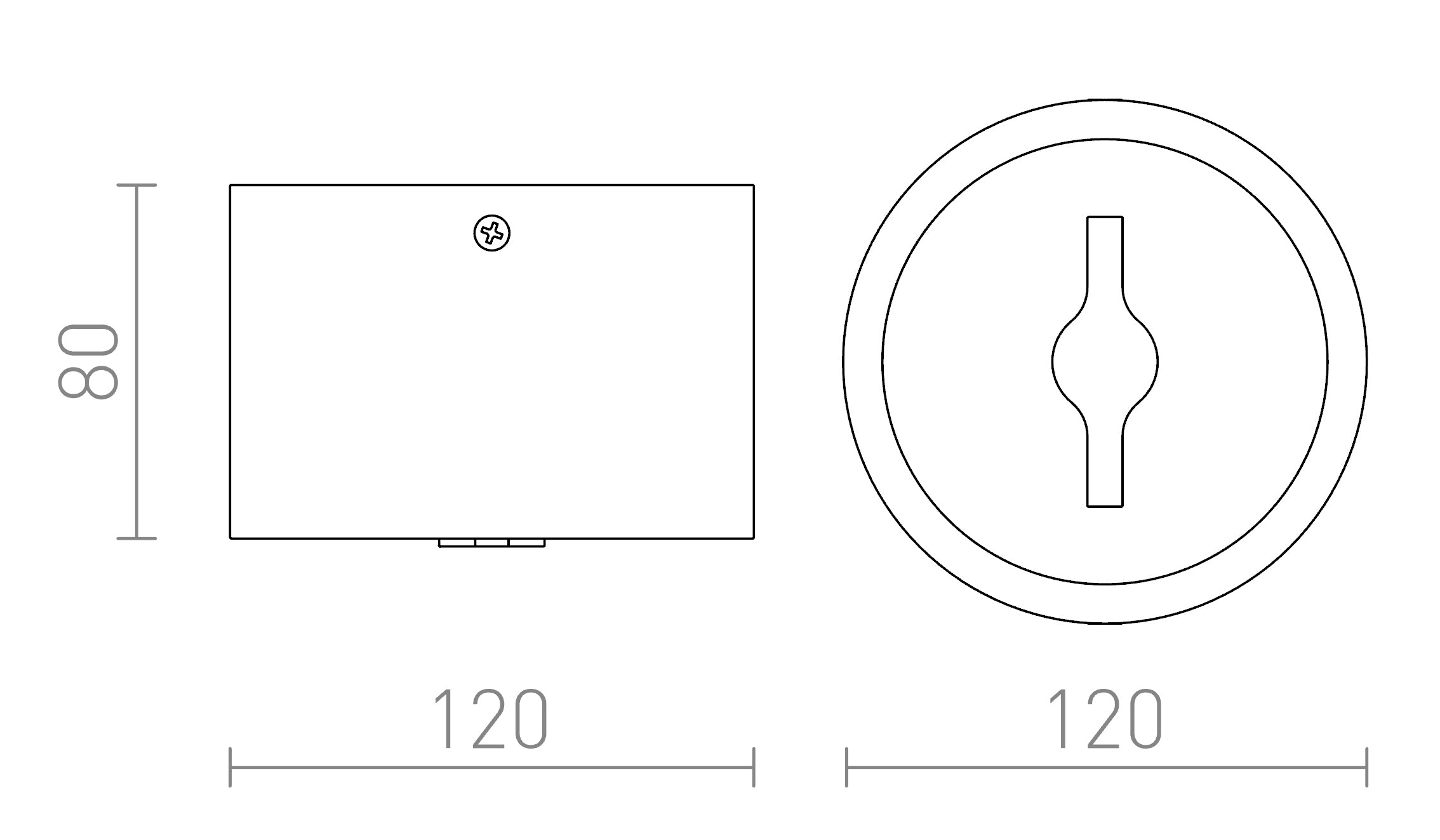 KELLY LED STROPNÁ - Product sketch
