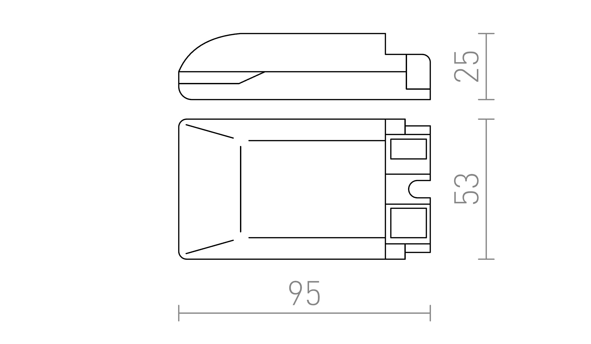 DRIVER 700 mA DIMM - Product sketch