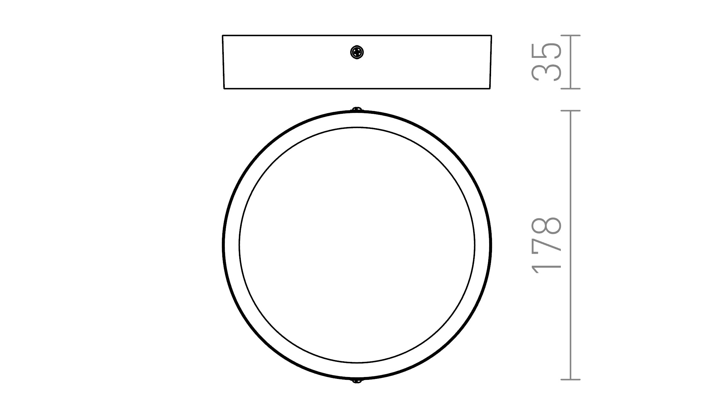 HUE R 17 DIM STROPNÁ - Product sketch