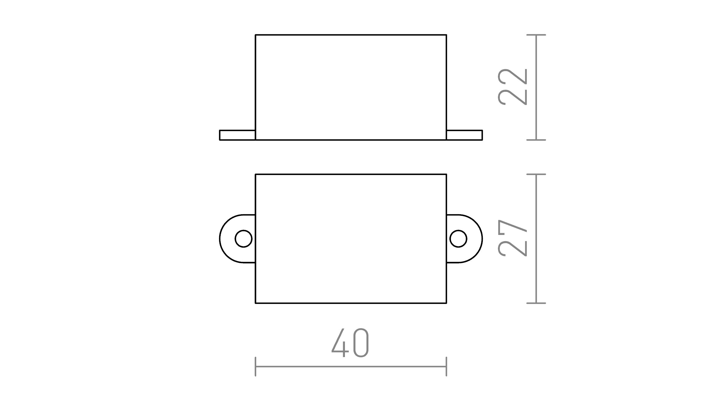 DRIVER 700 mA - Product sketch