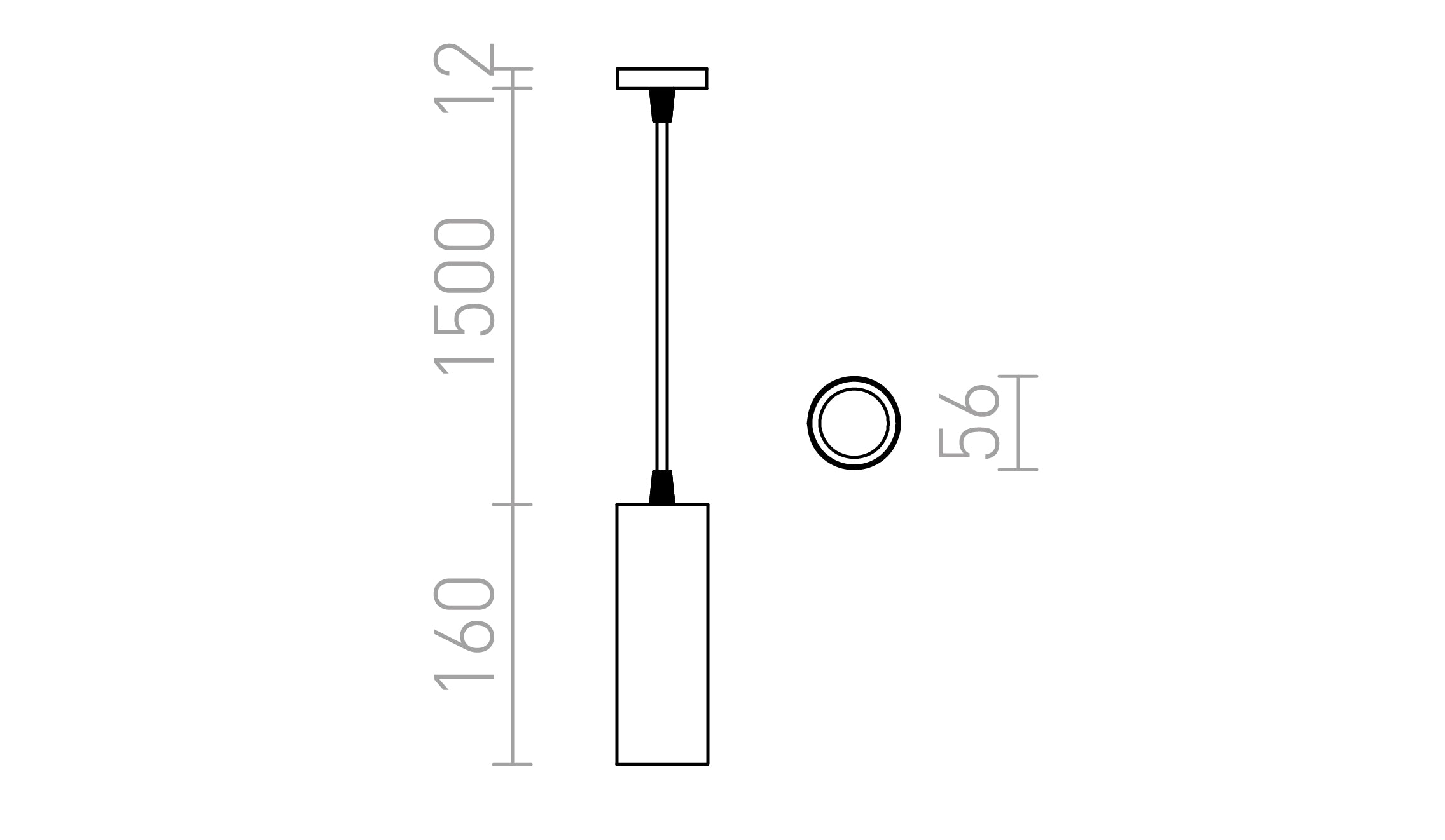 MAVRO DIM ZÁVESNÁ  - Product sketch