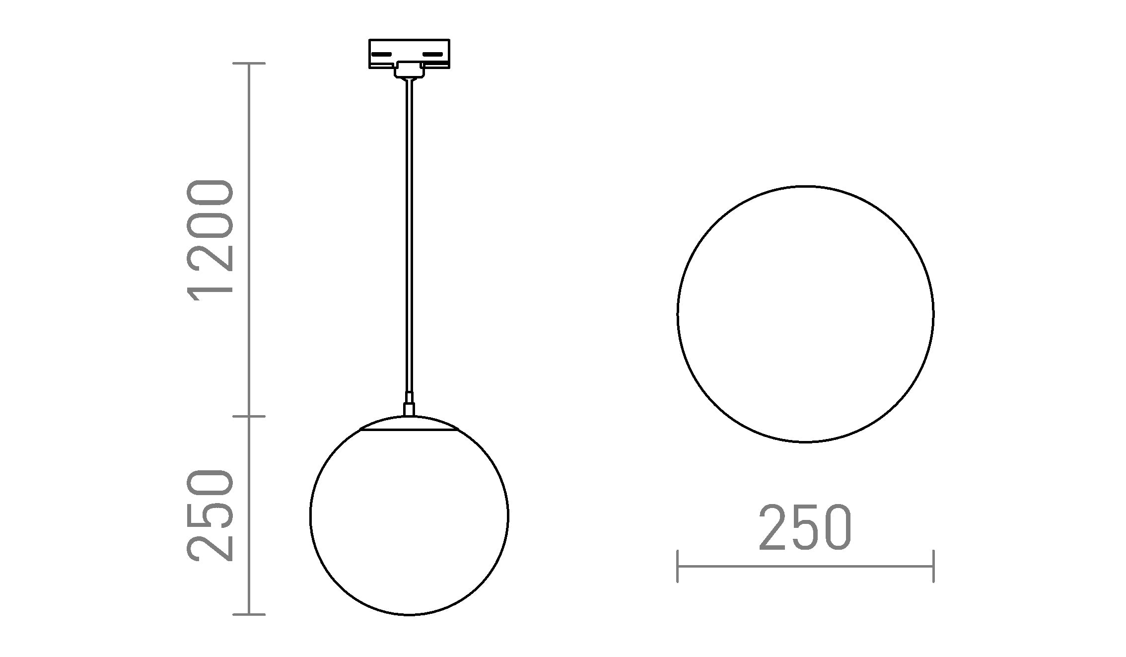 LUNA 25 NA TROJOKR. LIŠTU - Product sketch