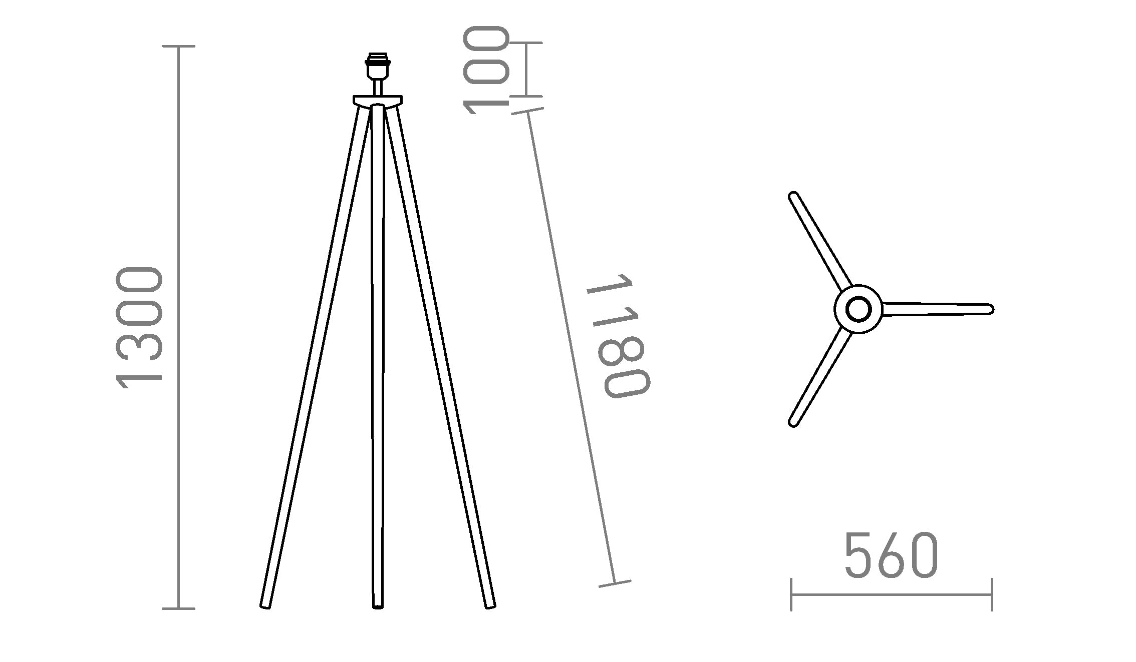 BASCO STOJANOVÝ PODSTAVEC - Product sketch