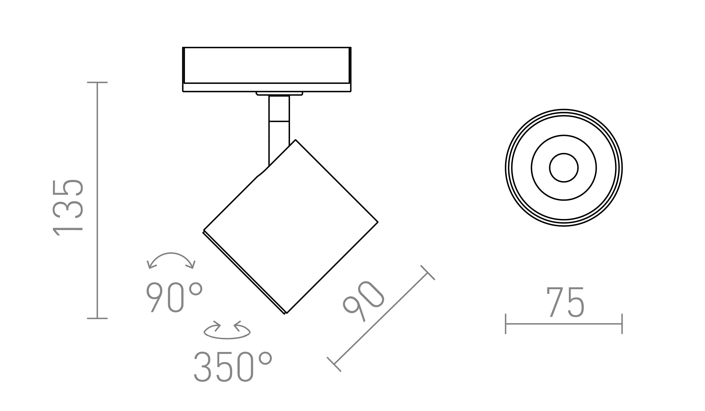 IRIS 7 NA 1-OKRUH. LIŠTU - Product sketch