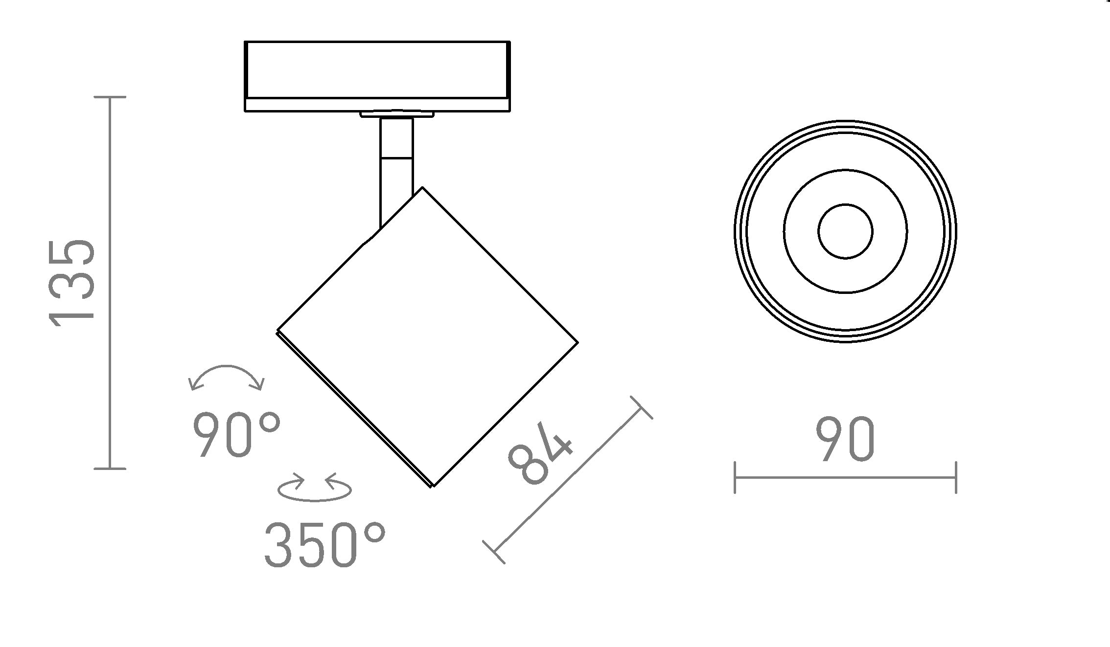 IRIS 9 NA 1-OKRUH. LIŠTU - Product sketch