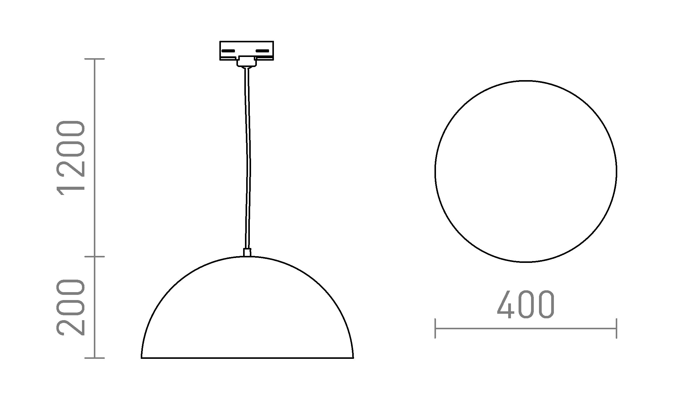 GLADYS 40 NA TROJOKR. LIŠTU - Product sketch