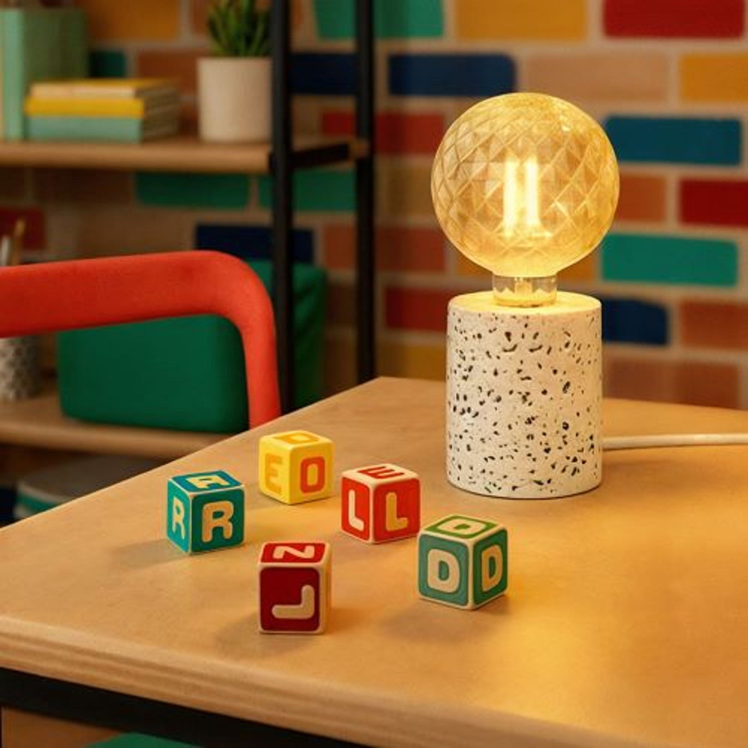 Retro stolná lampa