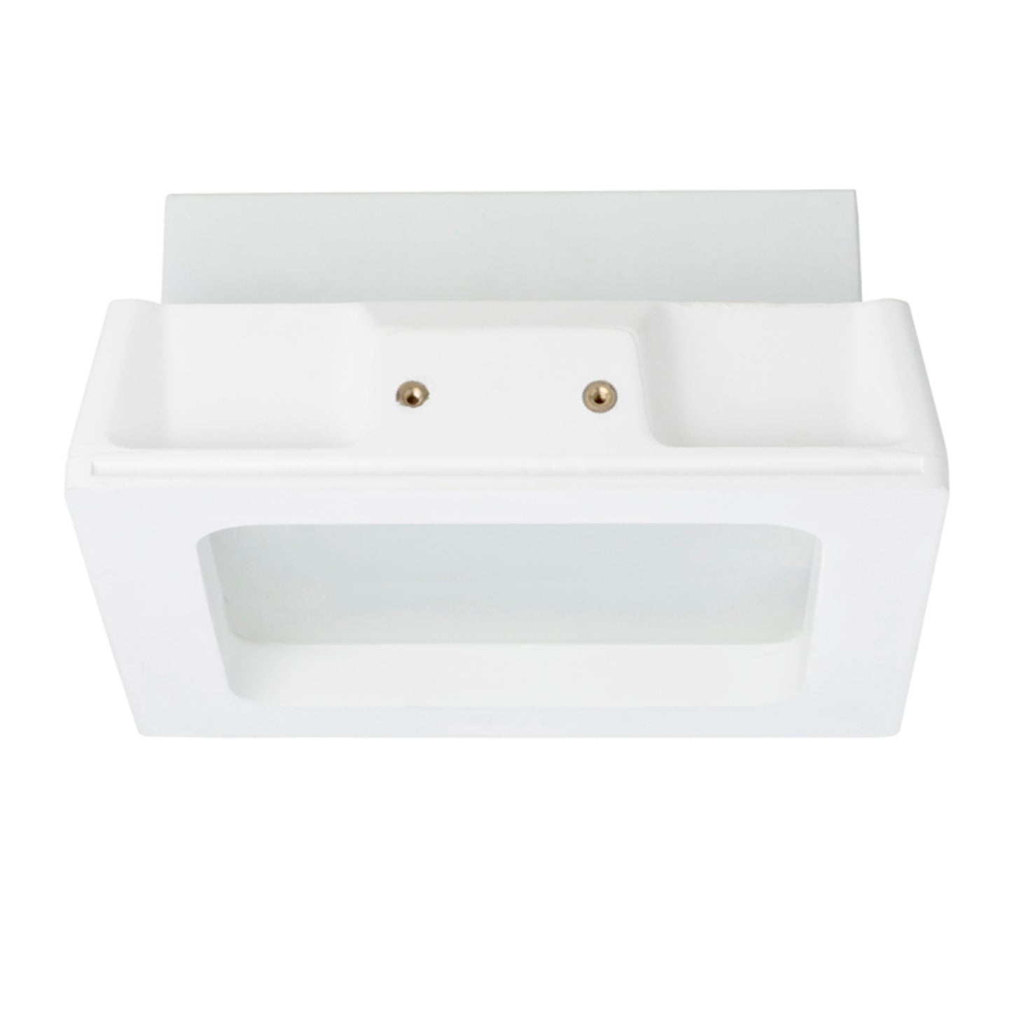 RENDL recessed light MIA SQ recessed  plaster/satinated glass 230V LED E27 2x11W R10443 5