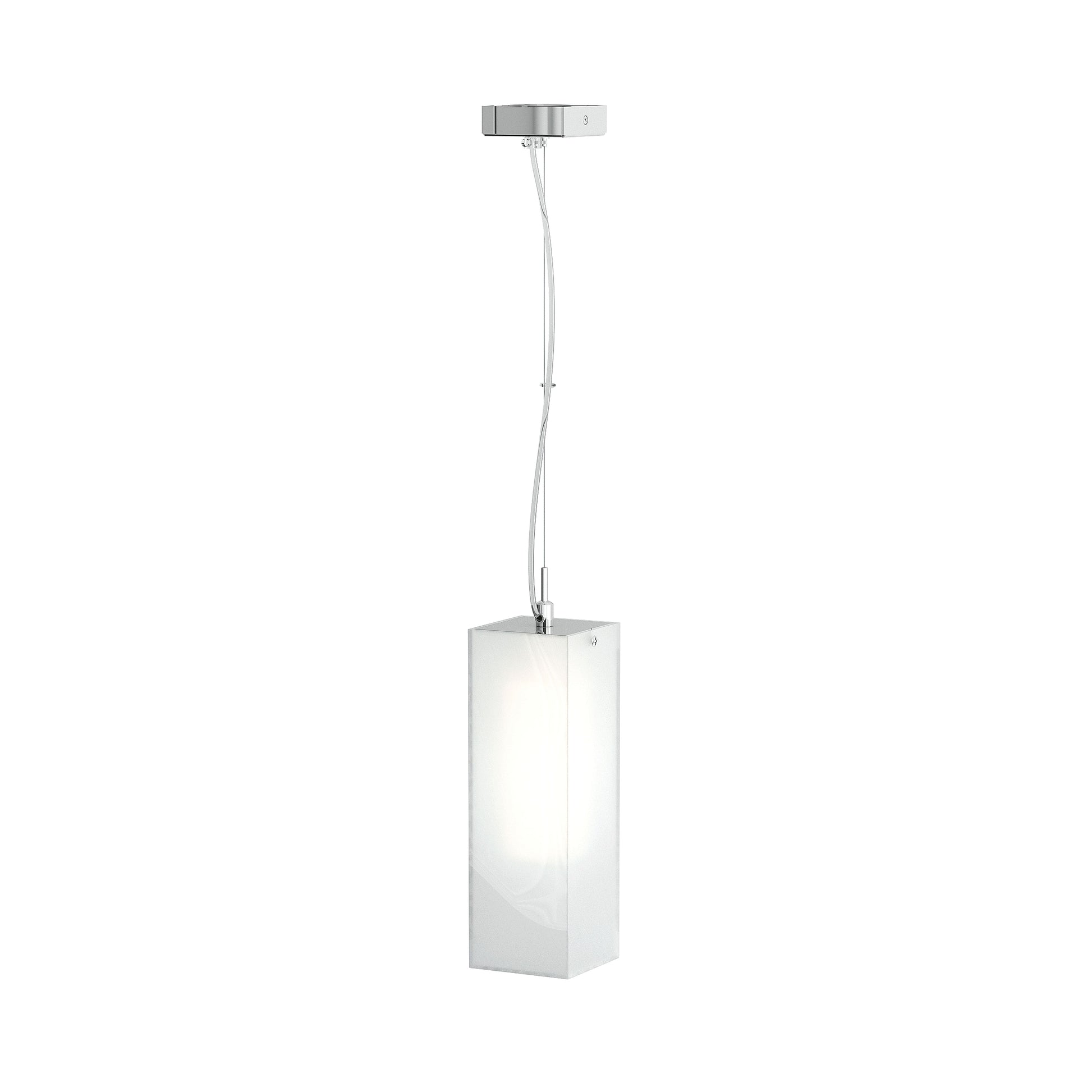 RENDL Outlet LUCIA 30x10 pendant  satinated glass/chrome 230V LED E27 15W R10627 8
