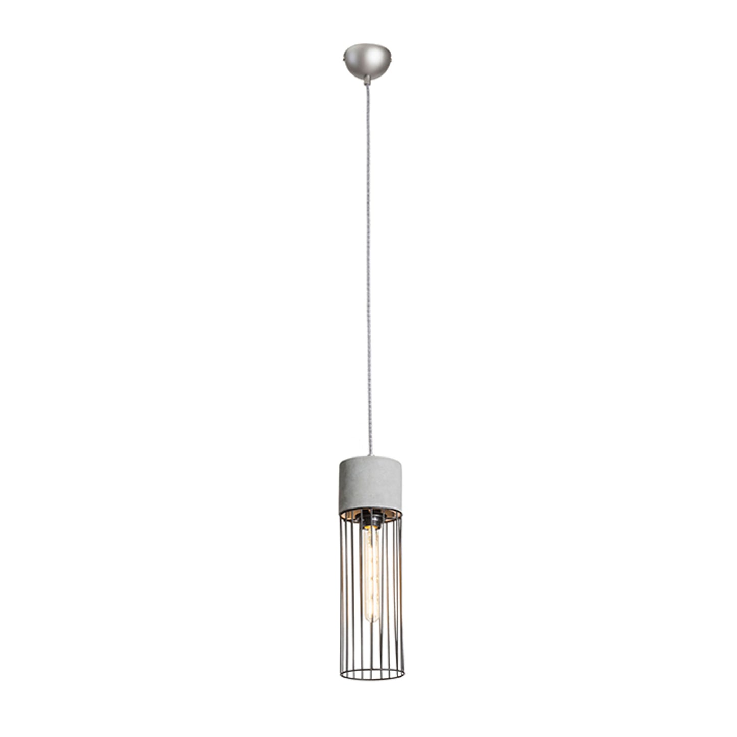 RENDL pendant lamp BURTON pendant  concrete 230V LED E27 11W R12931 1