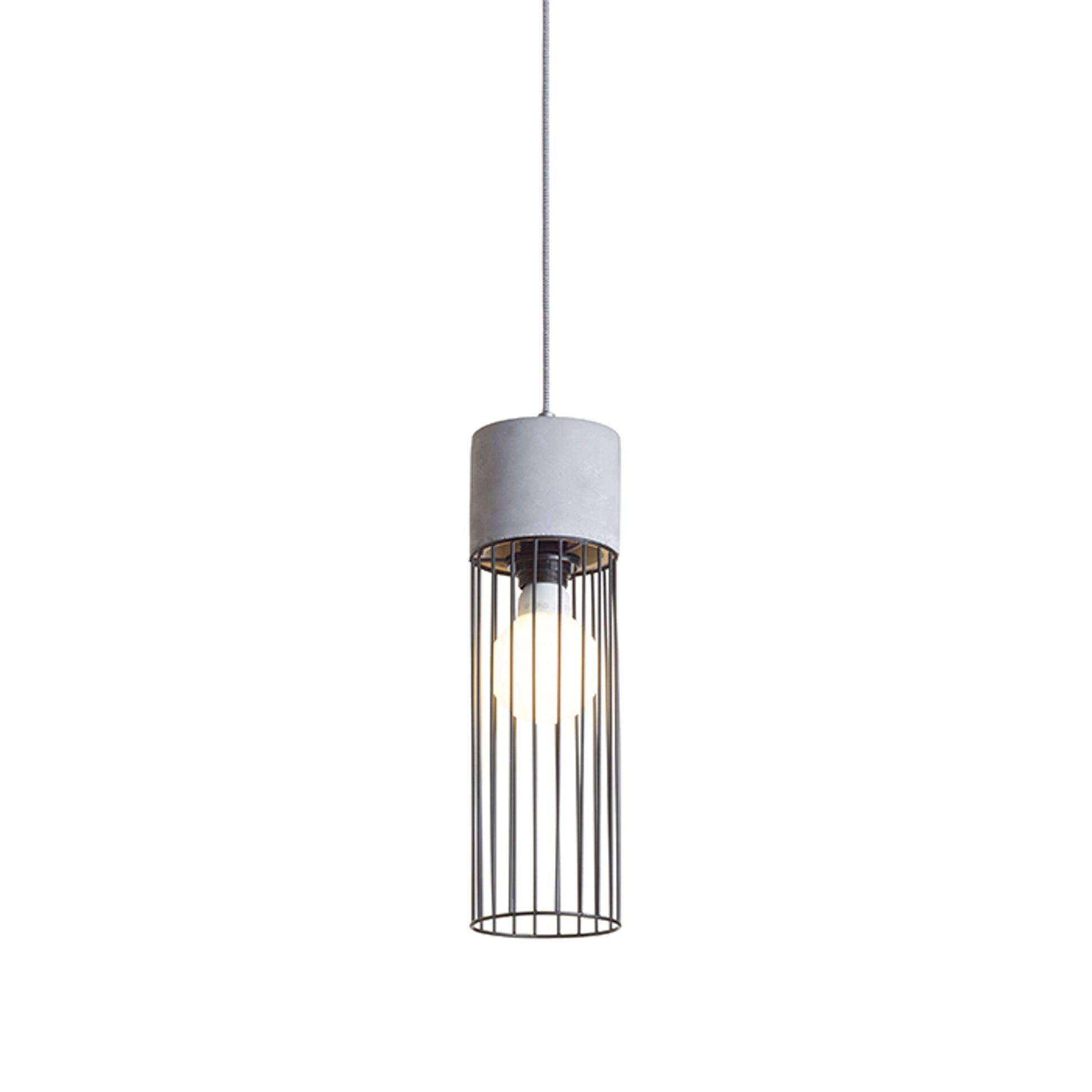 RENDL pendant lamp BURTON pendant  concrete 230V LED E27 11W R12931 3
