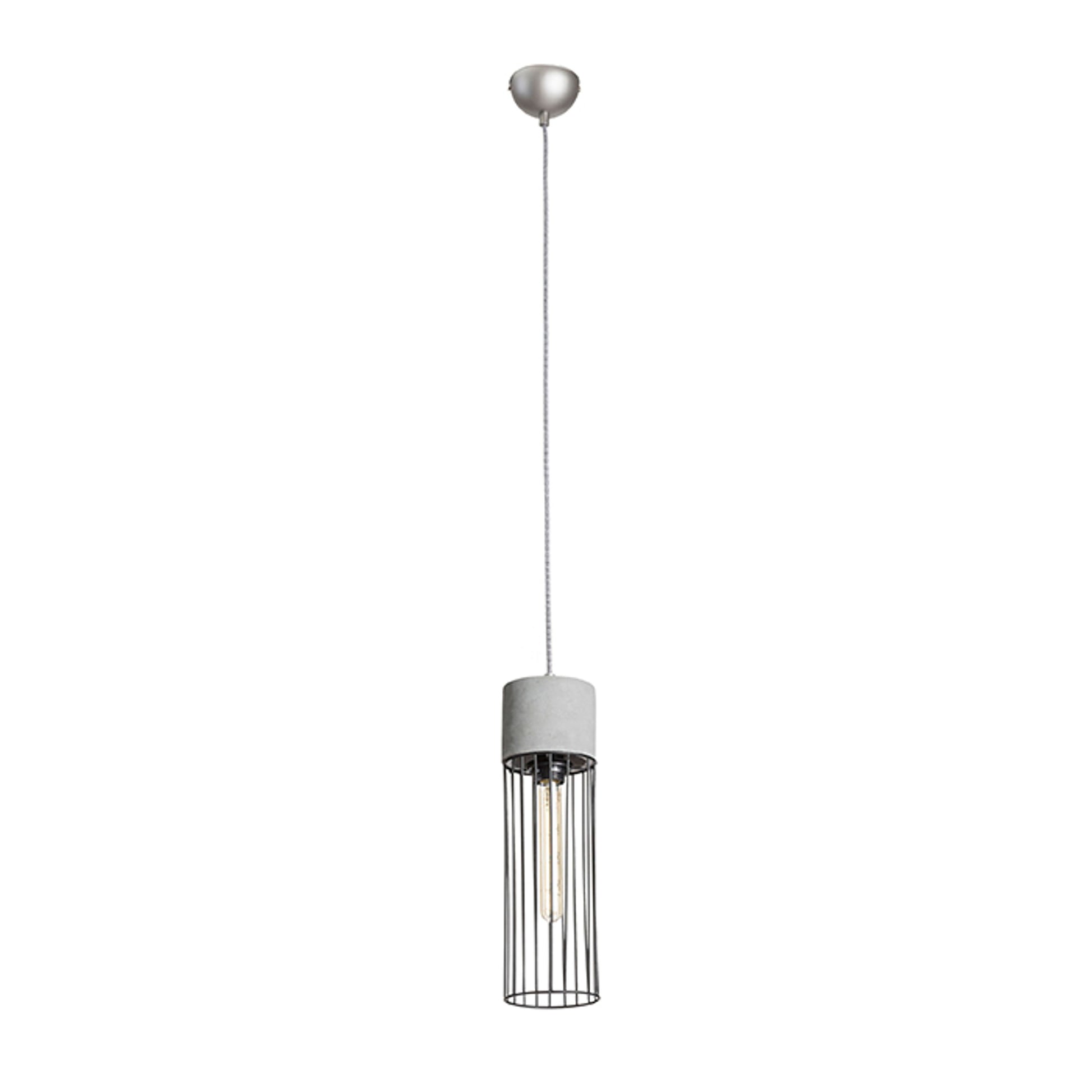 RENDL pendant lamp BURTON pendant  concrete 230V LED E27 11W R12931 8