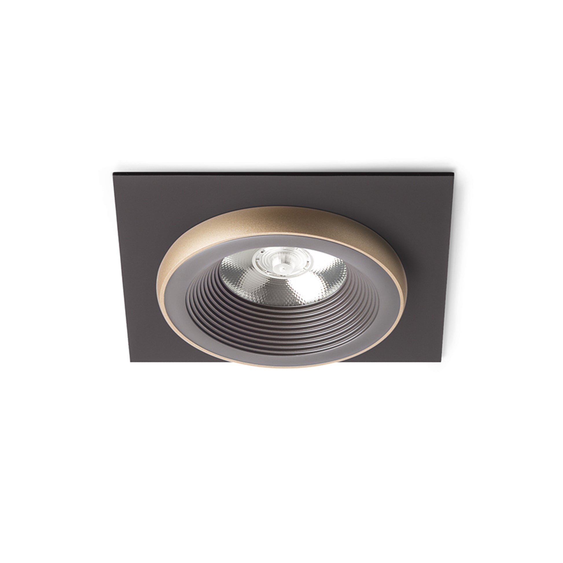 RENDL recessed light SHARM SQ I recessed brown/pearl gold 230V LED 10W 24° 3000K R13252 1