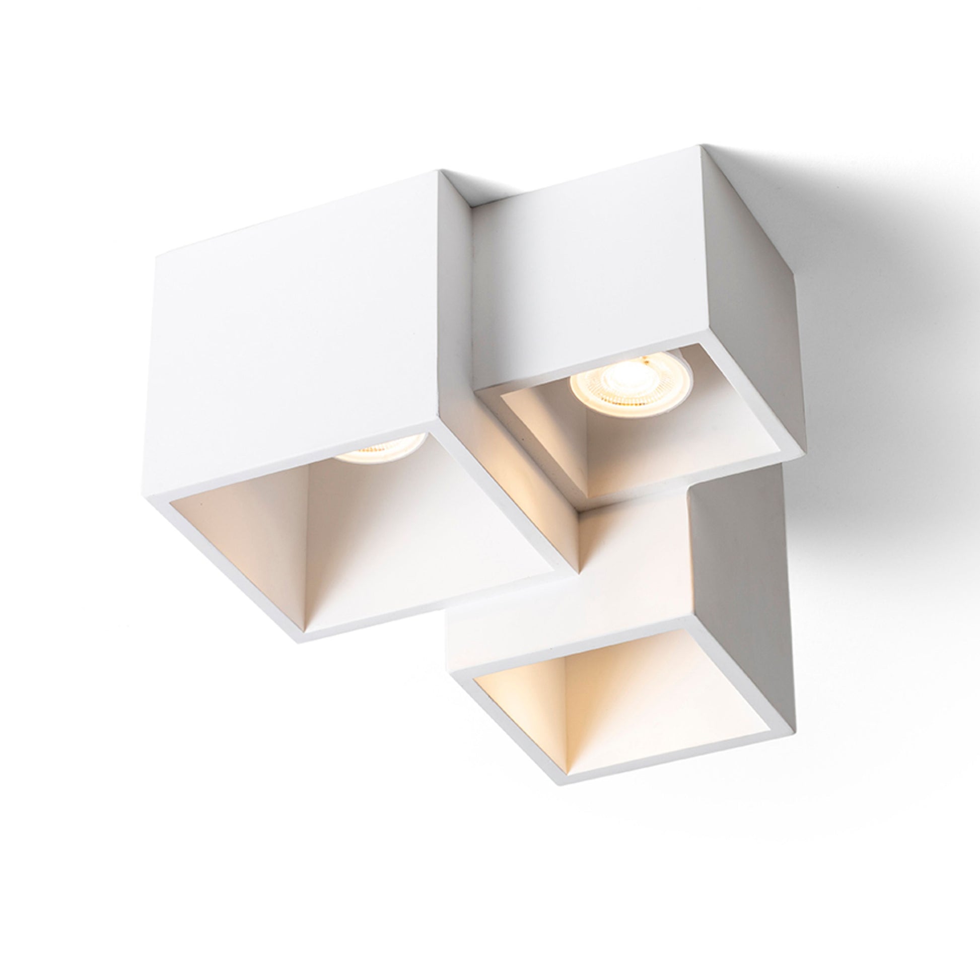 RENDL surface mounted lamp JACK III ceiling plaster 230V LED GU10 3x5W R13790 5