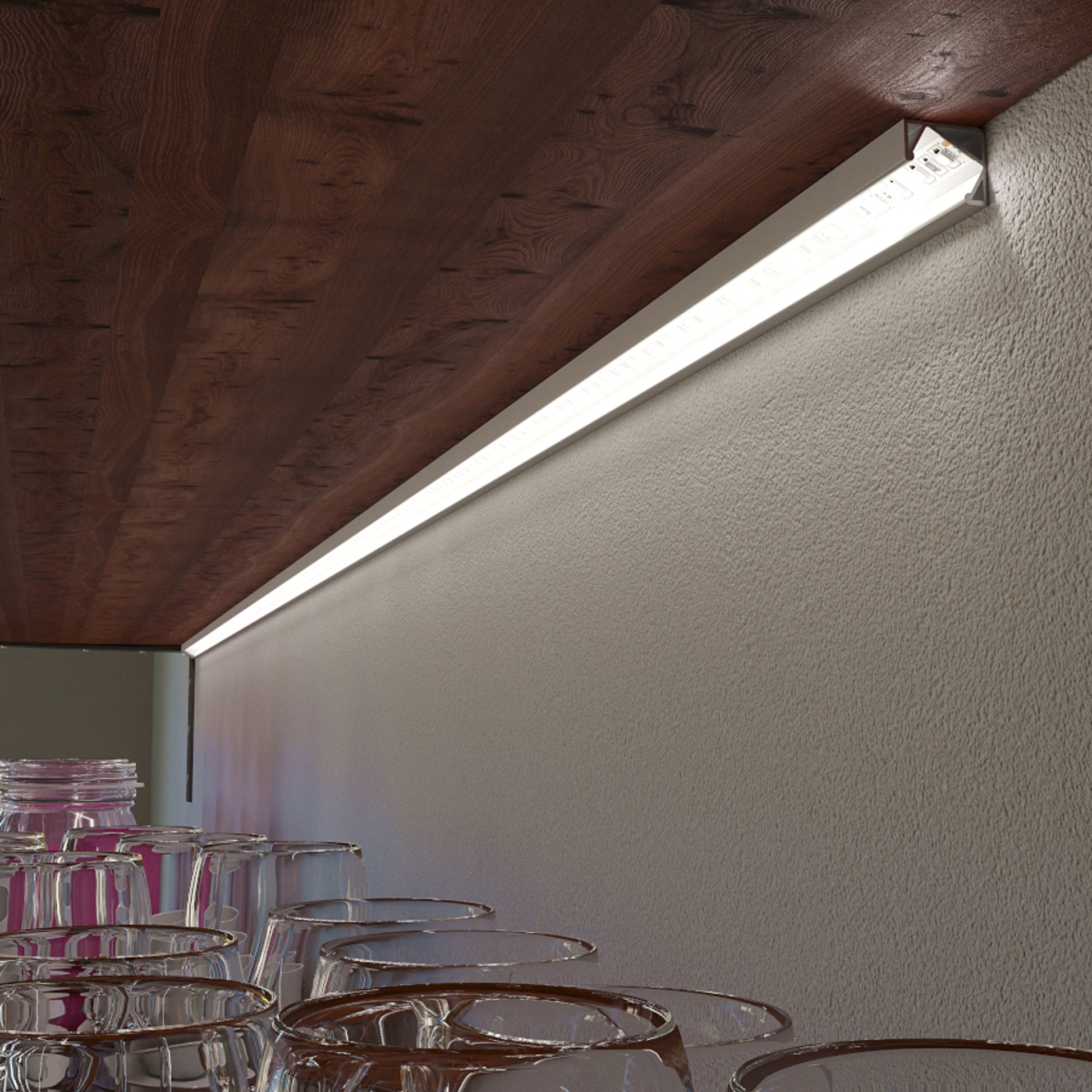 RENDL LED-strip LED PROFILE I 30/60 surface mounted 1m anodized aluminum/matte acrylic  R14092 4