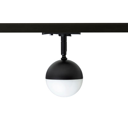 RENDL 1-circuit track system LYRA for 1-circuit tracks black frosted acrylic 230V LED 5W  3000K R14427 5