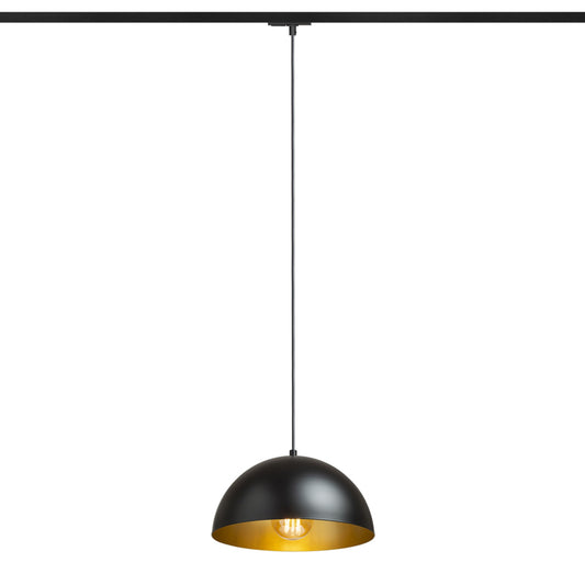 RENDL 1-circuit track system GLADYS 30 for 1-circuit tracks black/gold 230V LED E27 15W R14505 1