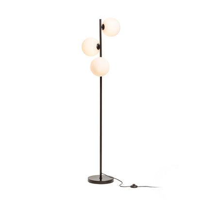 RENDL floor lamp ETHERIA floor black opal-colored glass 230V LED G9 3x7W R14593 4